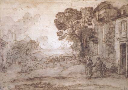 Landscape with Abraham Expelling Hagar and Ishmael (mk17)